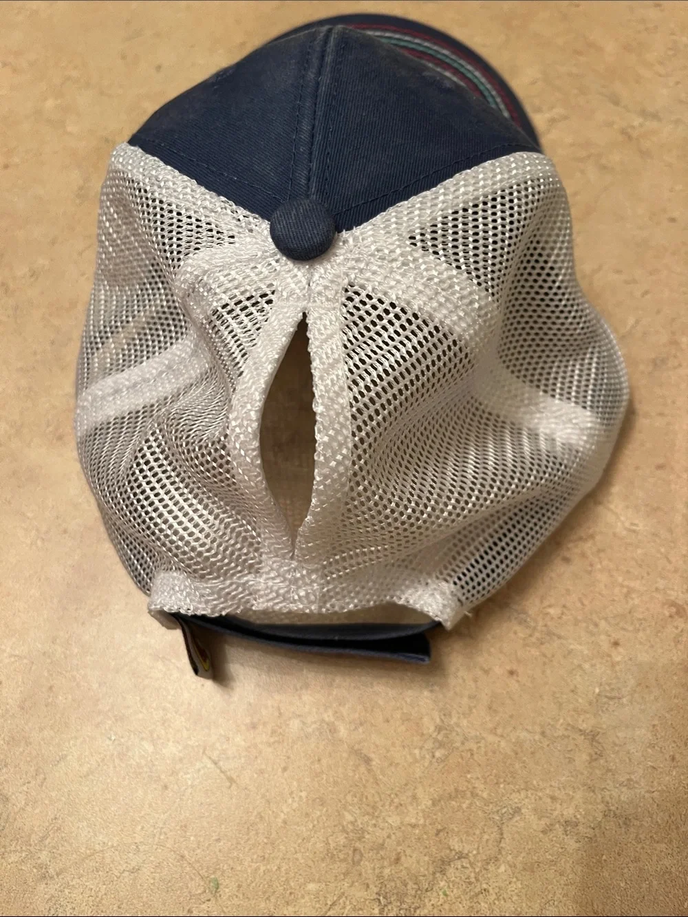Kids Navy Floral Embroidered Buc-ee’s Trucker Hat
